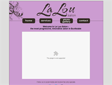 Tablet Screenshot of lalousalon.com